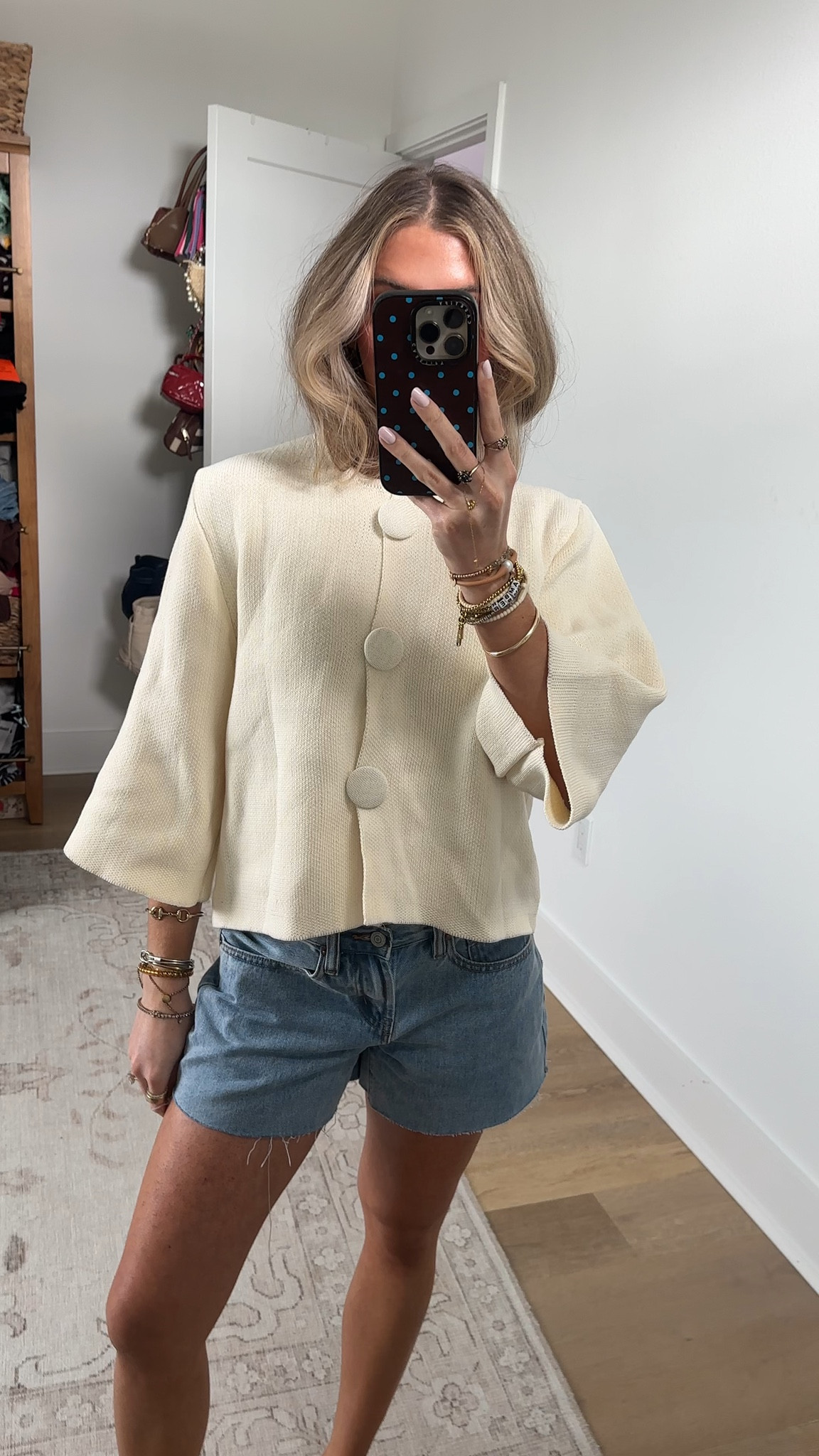 Amazon size small Xunger Women's Cropped Knit Cardigan Casual Round Neck Open Front Sweater Coat with Covered Buttons

#LTKWorkwear #LTKootd #LTKSaleAlert