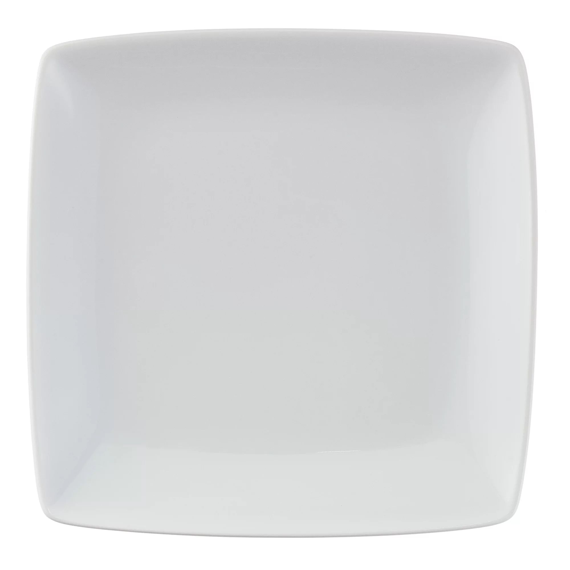 Better Homes & Gardens Loden Porcelain Square-Shaped Dinner Plate, White - Walmart.com | Walmart (US)