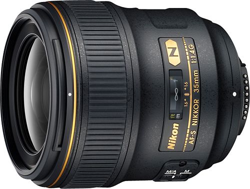 Nikon AF-S NIKKOR 35mm f/1.4G Wide-Angle Lens Black 2198 - Best Buy | Best Buy U.S.