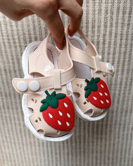 Cute strawberry sandals for this spring and summer! Perfect for the pool and so so so cheap! Temu find! Great quality for the price and very soft and comfy for my girl. 
#toddler #shoes

#LTKsalealert #LTKkids #LTKbaby