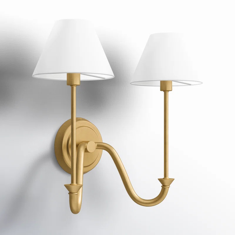 Greta 2 Light Linen Wall Sconce by Hinkley | Wayfair North America