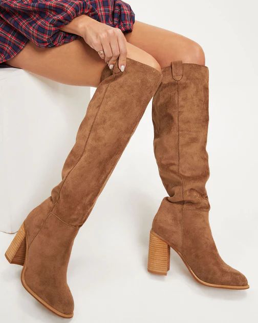 Saint Slouch Boot - Camel | VICI Collection