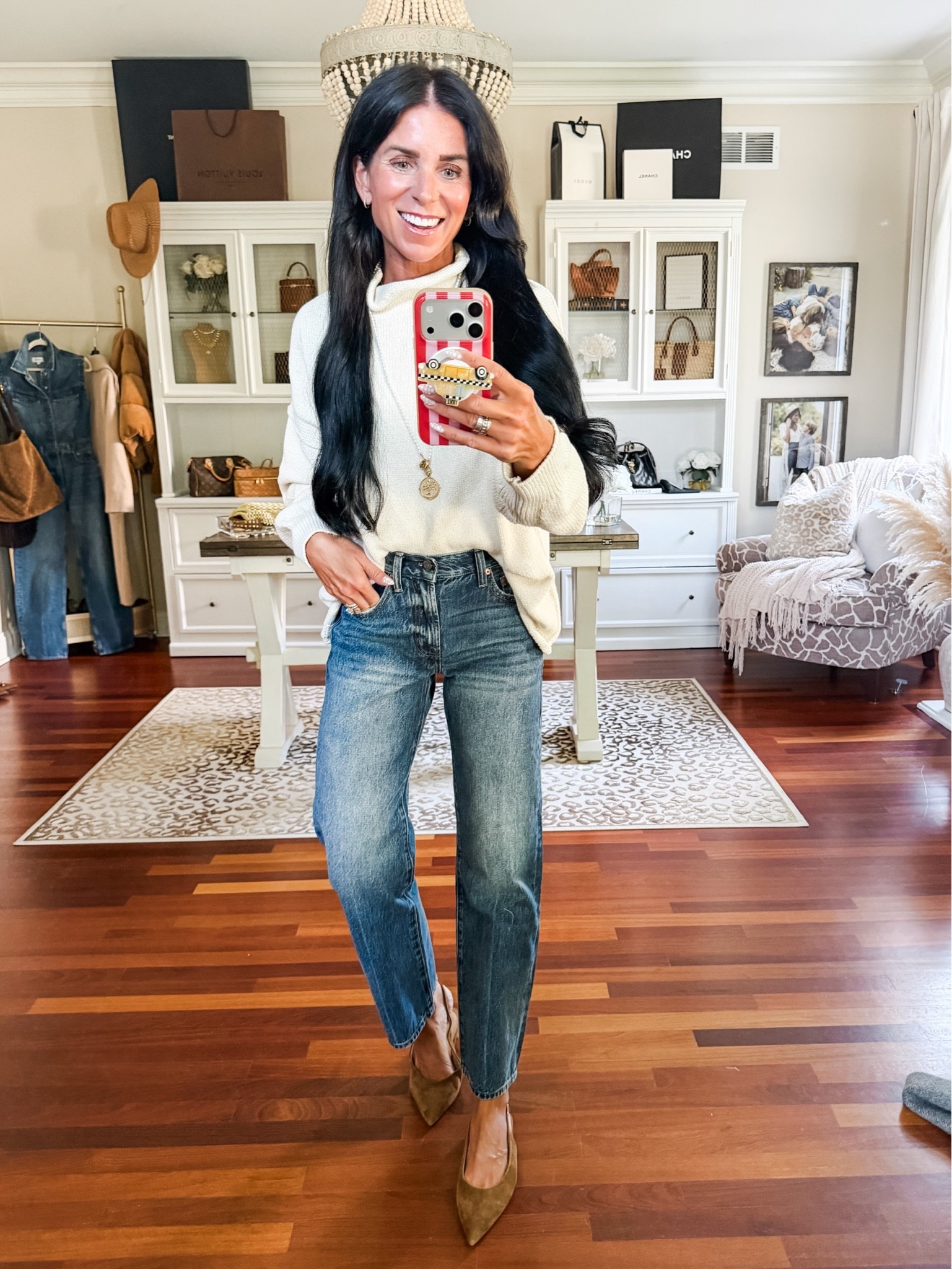 Wearing a small sweater and 24 denim
@nordstrom #nsale

#LTKSeasonal #LTKSaleAlert #LTKootd
