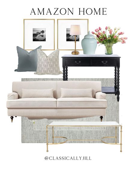 Classic home decor, affordable couch, pillows, picture frames 

#LTKHome