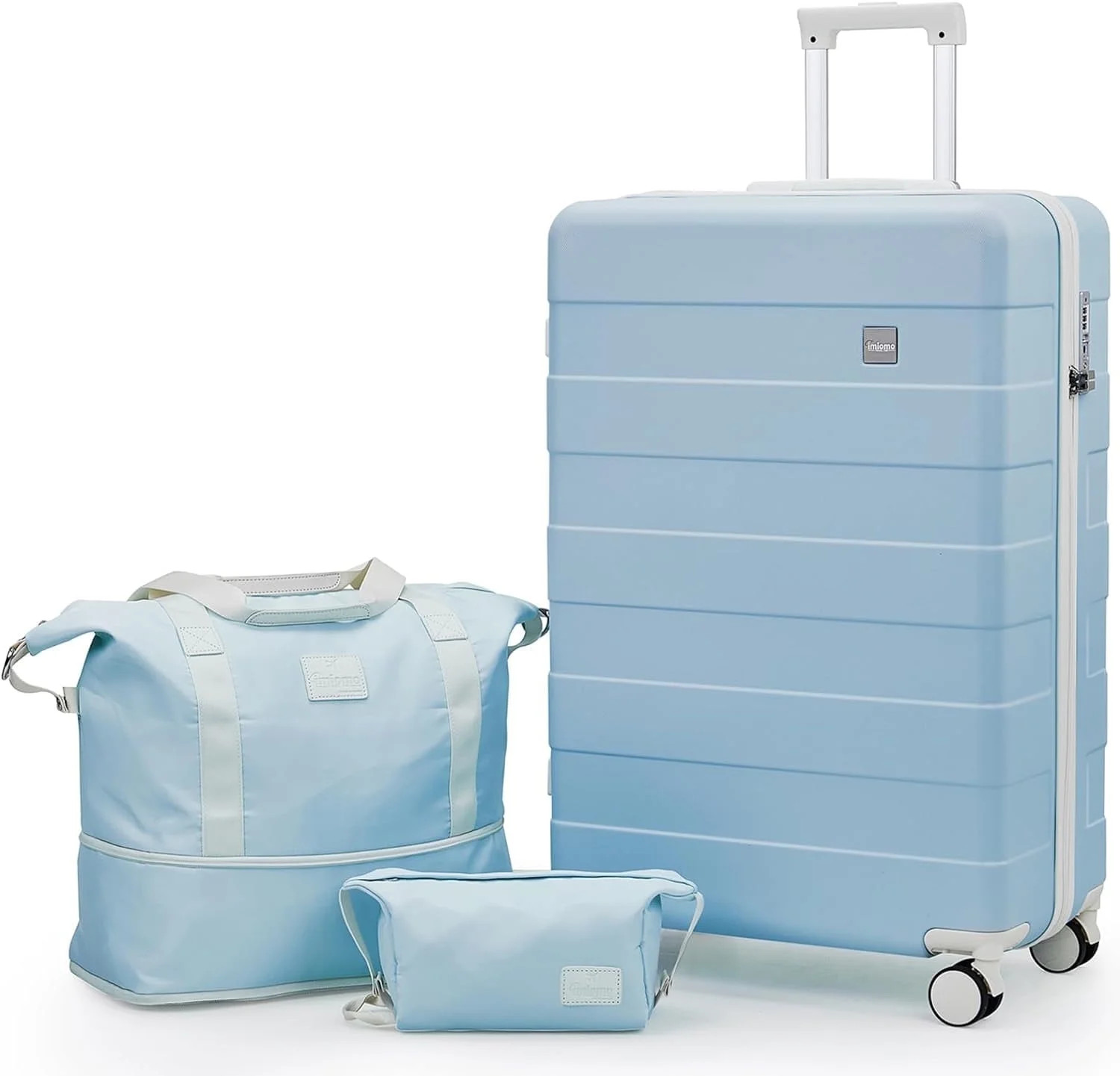 imiomo Carry on Luggage 20 in Carry-on Suitcase with Spinner Wheels Hardside 3PCS Set with TSA Lo... | Walmart (US)
