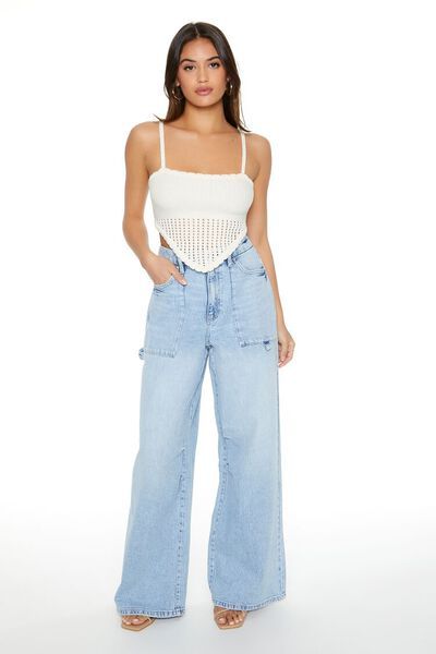 High-Rise Wide-Leg Jeans | Forever 21