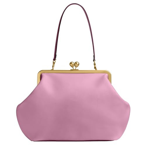 Coach Large Kisslock Frame Bag, Brass/Rose | Amazon (US)