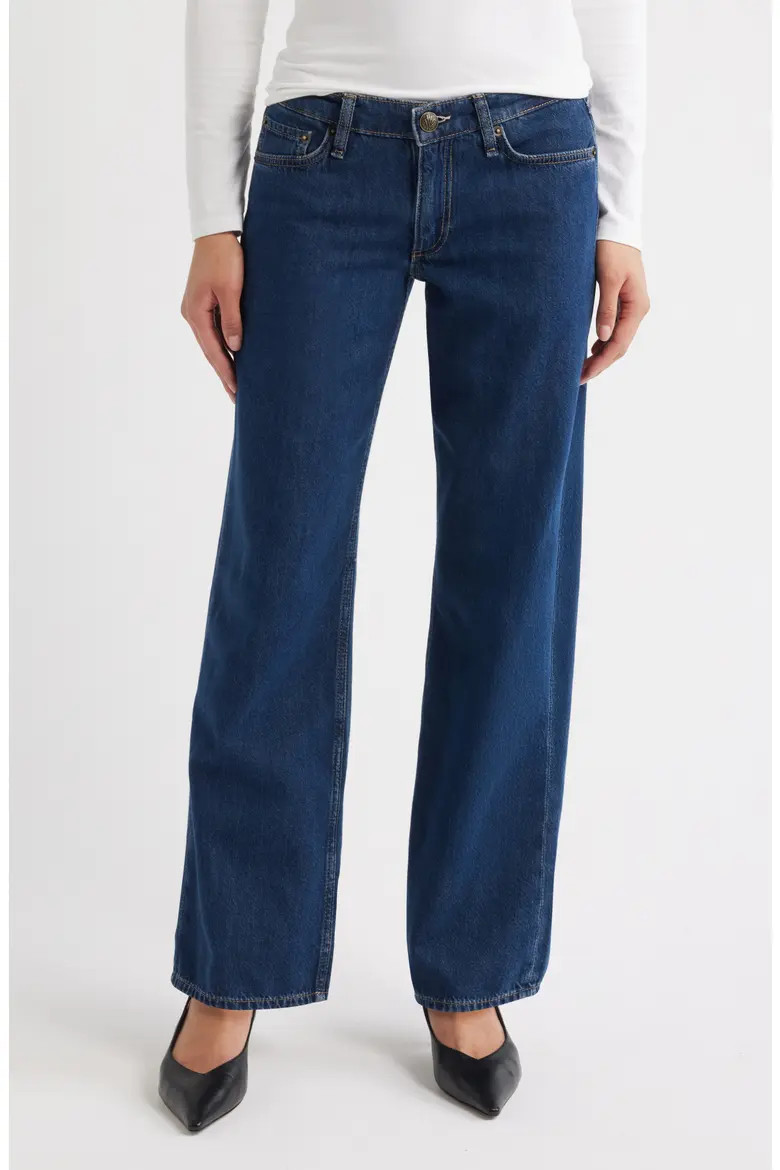 Featherweight Saige Low Rise Full Length Relaxed Straight Leg Jeans (Women) | Nordstrom | Nordstrom