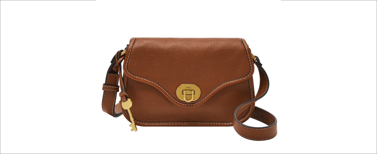 Fossil Women's Heritage Leather Mini Flap Crossbody Purse Handbag for Women | Amazon (US)