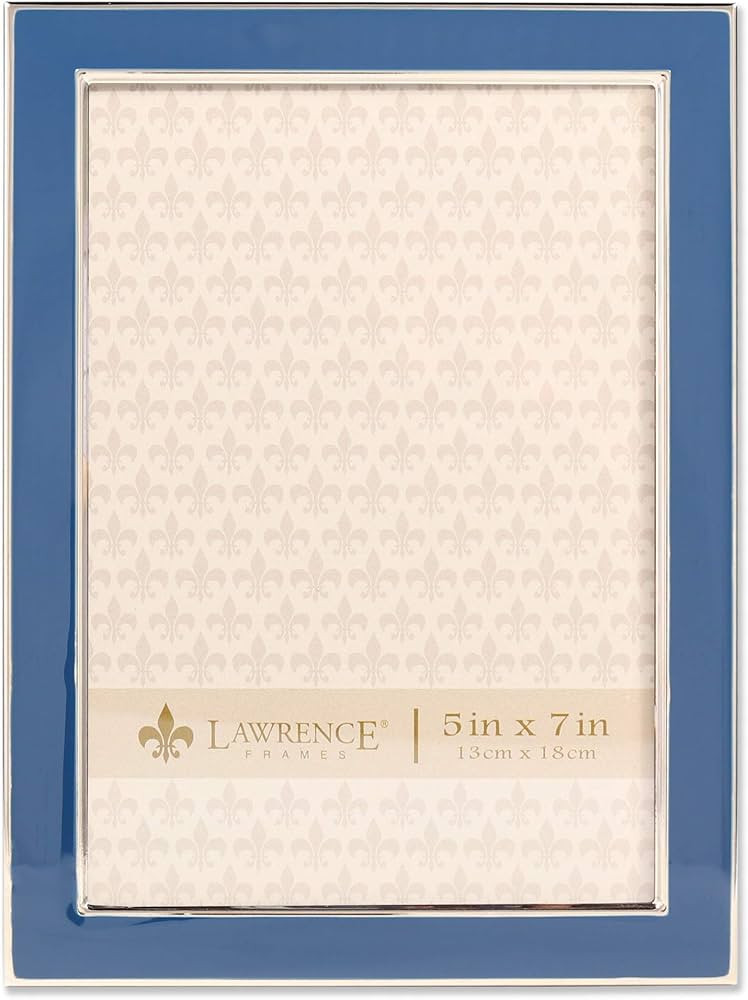 Lawrence Frames 586457 5x7 Navy Enamel Picture Frame, Blue | Amazon (US)