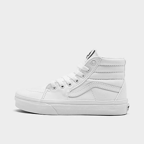 Little Kids' Sk8-Hi Casual Shoes in White Size 11.0 Canvas/Lace/Suede by Vans | JD Sports (US)