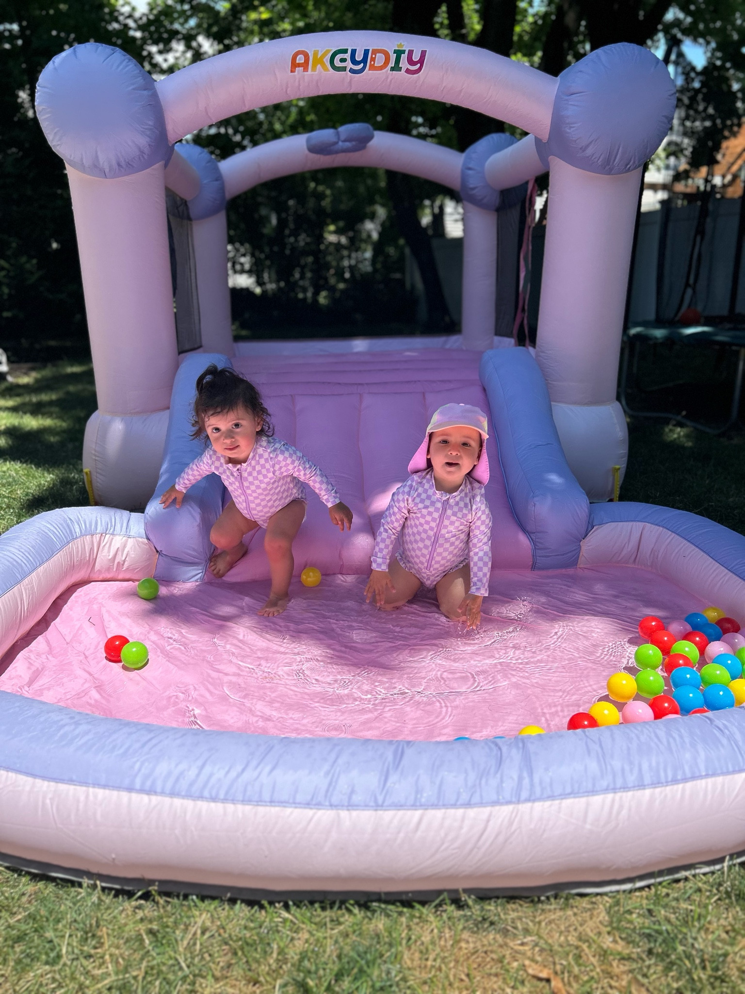 Bounce all your summer troubles away! Fill the bottom with (included) ball pit balls and/or water for hours of play! 

#LTKKids #LTKFamily #LTKSeasonal