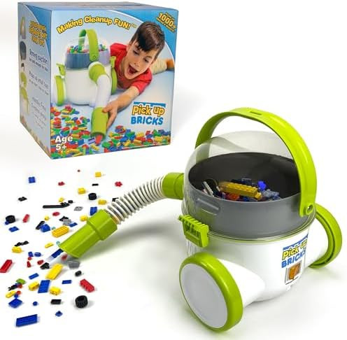 Pick Up Bricks Toy Cleanup Vacuum for Kids, Works w/Lego Bricks, LOL Doll Acc. & More, Boys and G... | Amazon (US)