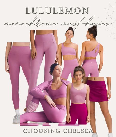 Lulu lemon monochrome- workout inspo- workout outfit ideas- monochrome workout outfits- spring workout fits- pink 

#LTKfit #LTKcurves #LTKstyletip