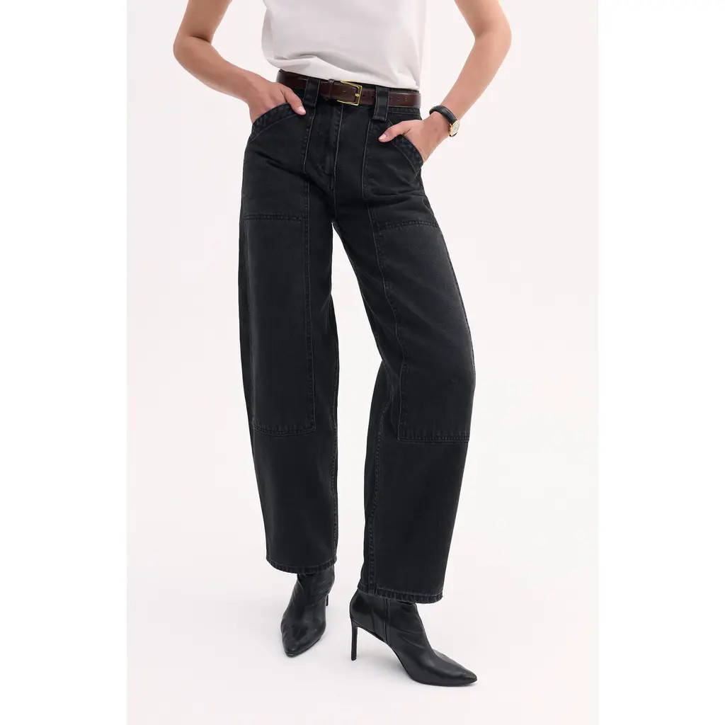 CO Denim Patch Pocket Pant in Black at Nordstrom, Size 3230 | Nordstrom