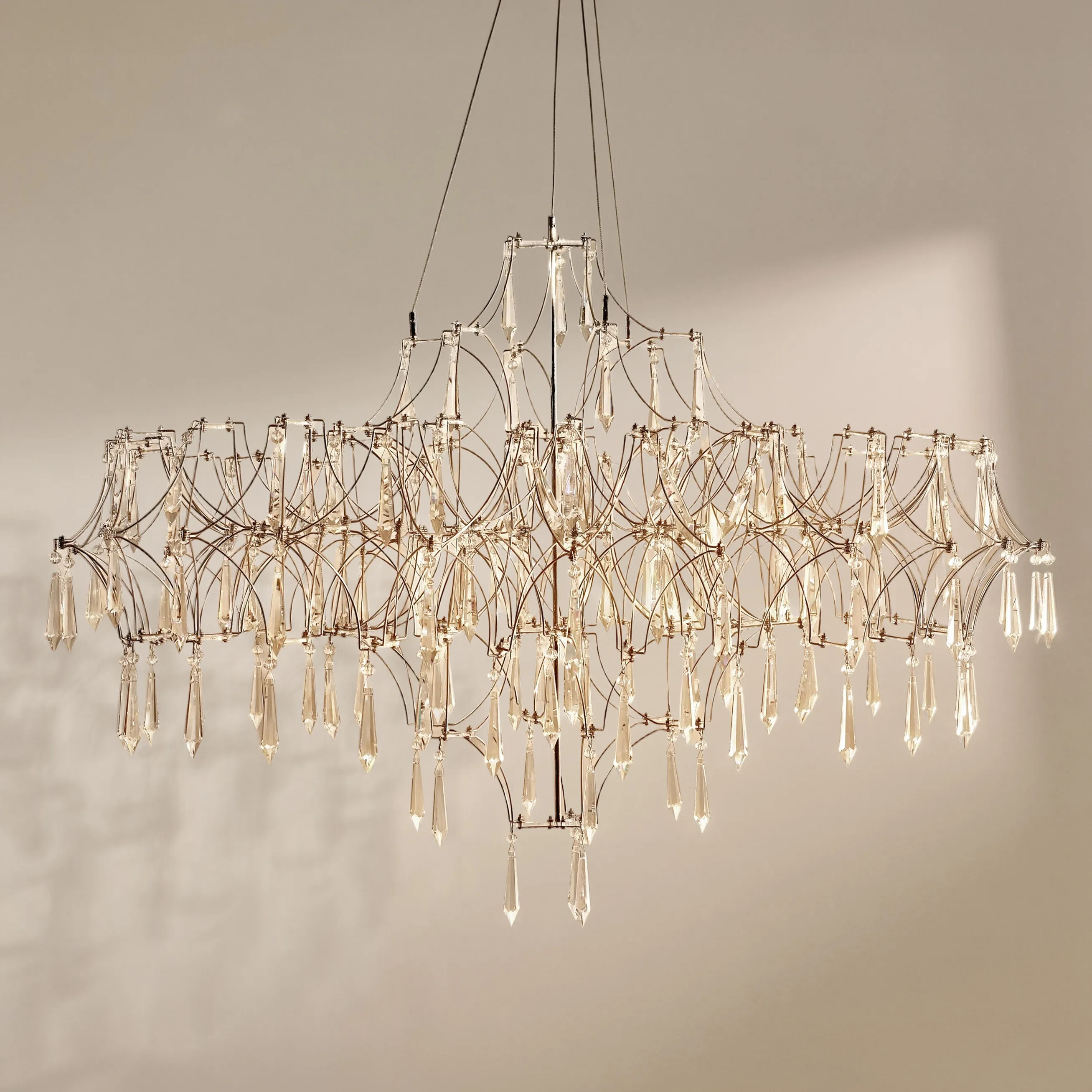 Moderne Grande LED Crystal Chandelier 36" | Z Gallerie