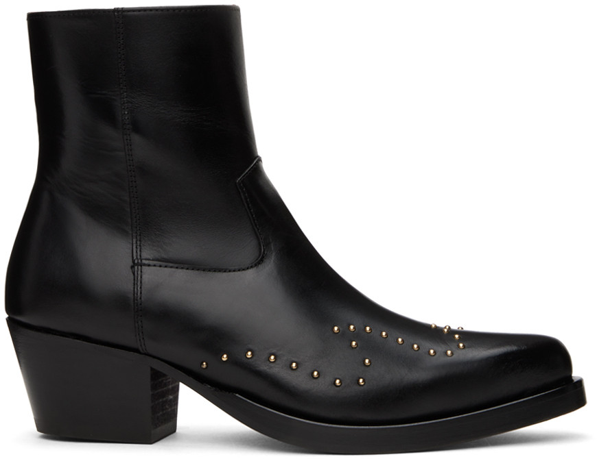 Ernest W. Baker Black Western Boots | SSENSE