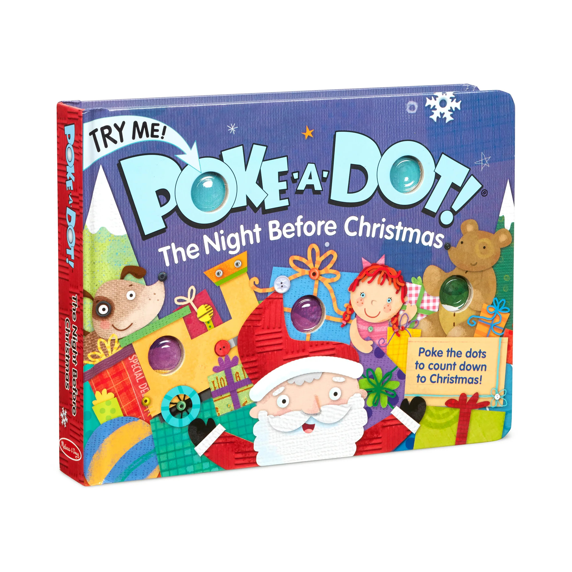 Poke-a-Dot: The Night Before Christmas Board Book | Melissa and Doug