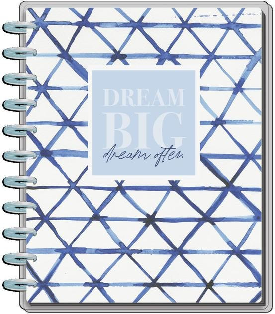 Indigo Tie Dye Big Happy Notes Notebook | The Happy Planner