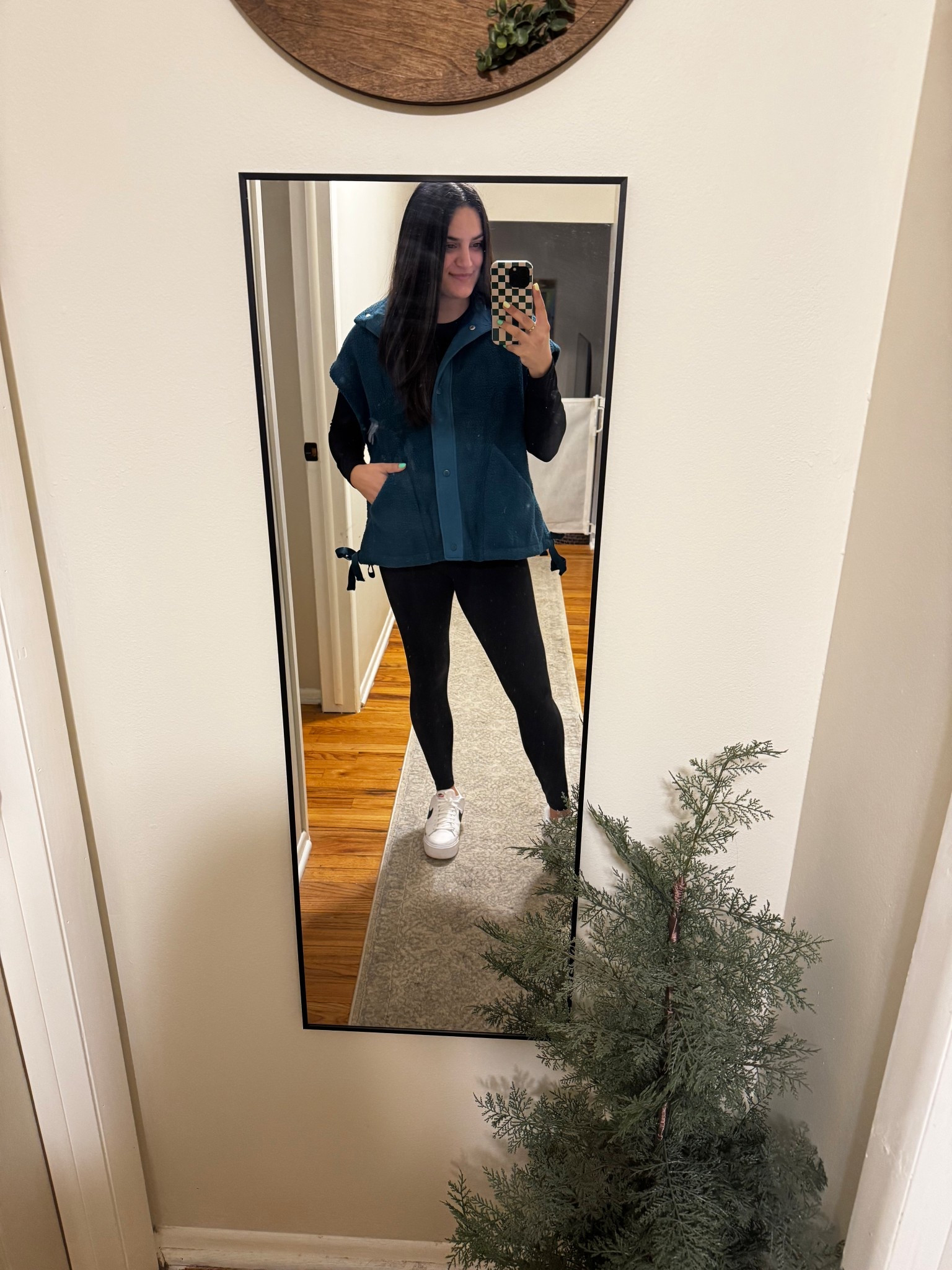 Vest: Extra Large
Shirt: Large
Leggings: Small
Shoes: 8

#LTKStyleTip #LTKSeasonal #LTKShoeCrush