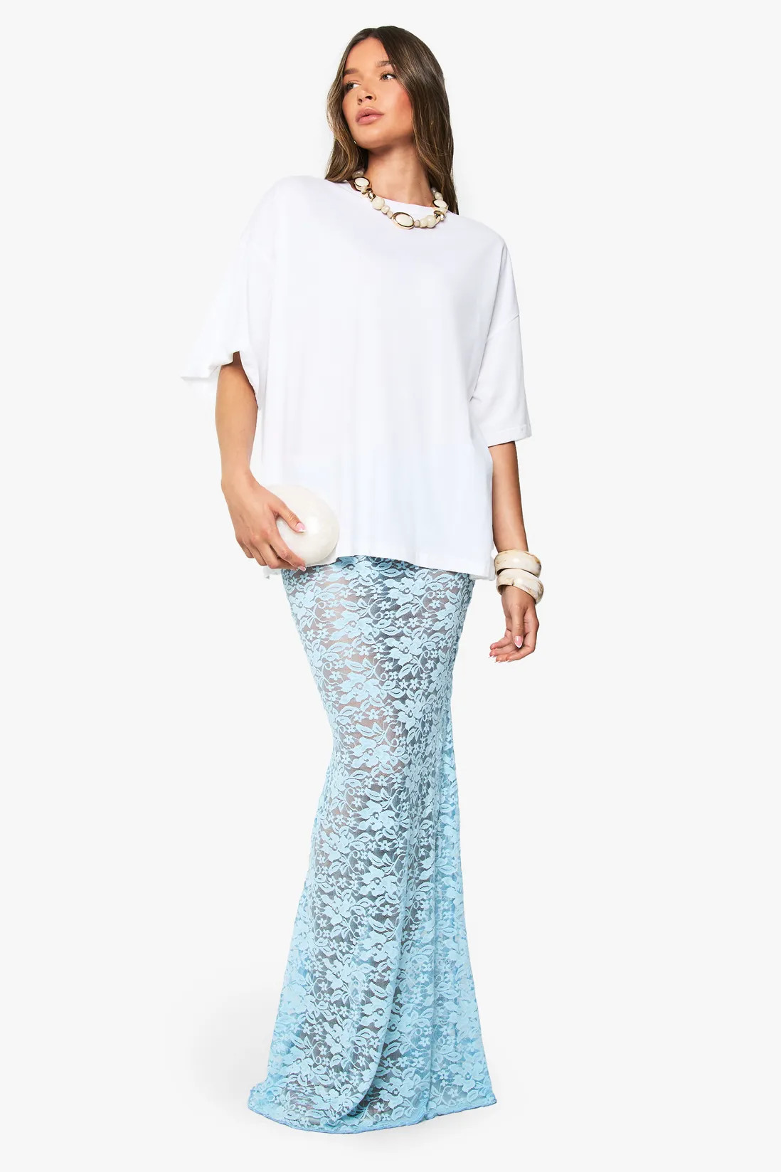 Skirts | Lace Maxi Column Skirt | boohoo | Boohoo.com (UK & IE)