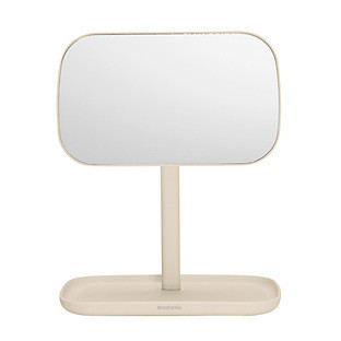 Brabantia® ReNew Mirror with Storage tray White | The Container Store
