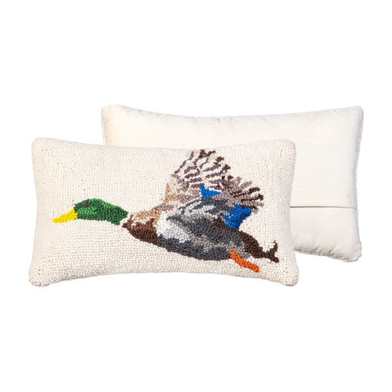 Mallard Flying Hook Pillow | Plow & Hearth