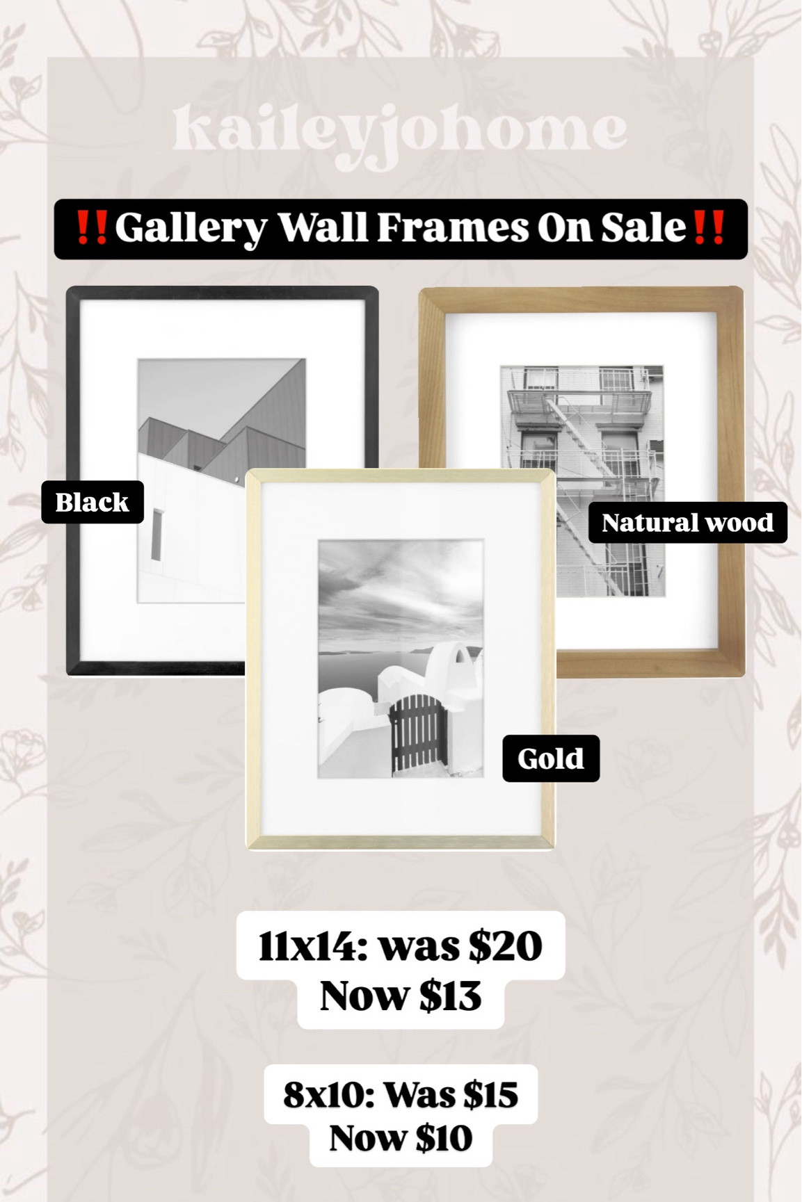 Walmart Gallery Wall Frames On Sale!‼️

#LTKSaleAlert #LTKGiftGuide #LTKHome