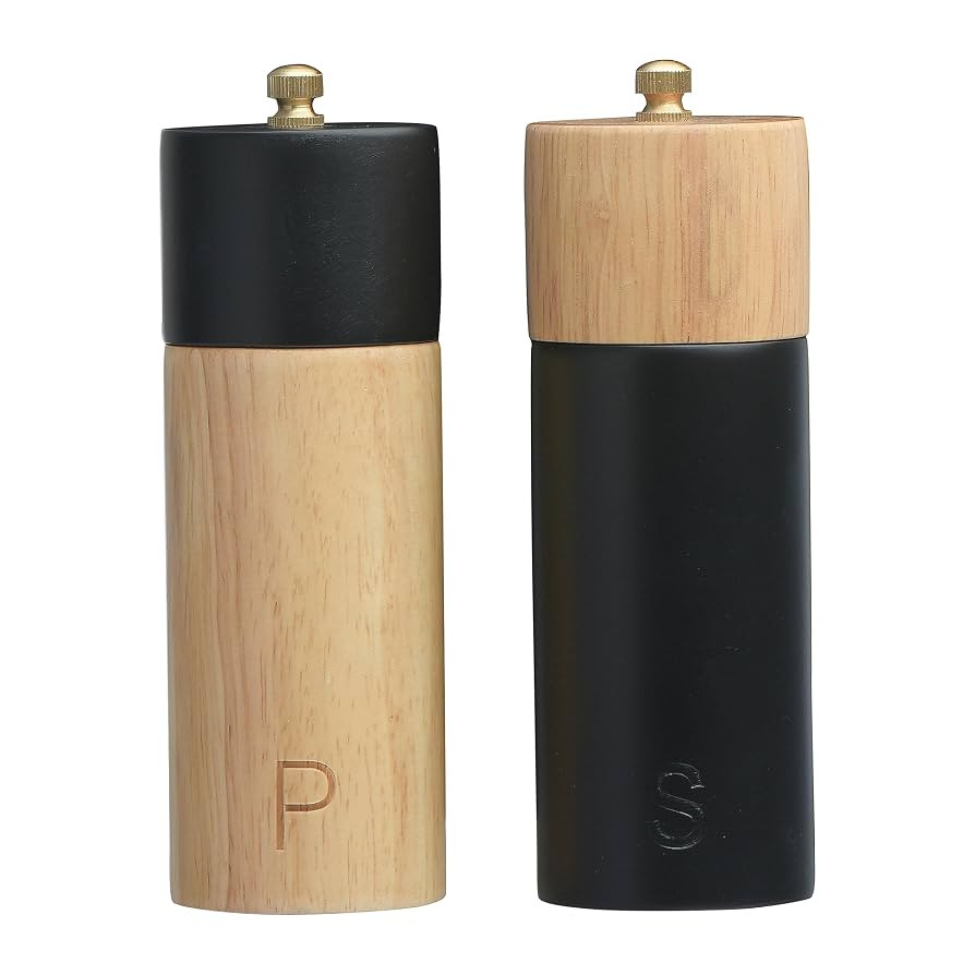 Bloomingville Two-Tone Rubber Sakt and Pepper Mills | Amazon (US)