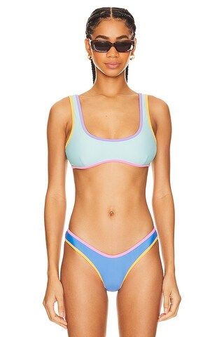 It's Now Cool 90's Duo Crop Bikini Top in Bermuda from Revolve.com | Revolve Clothing (Global)