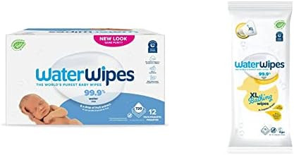WaterWipes Original 720 Count (12 packs) and WaterWipes Textured XL Bath Wipes 16 Count (1 pack),... | Amazon (US)
