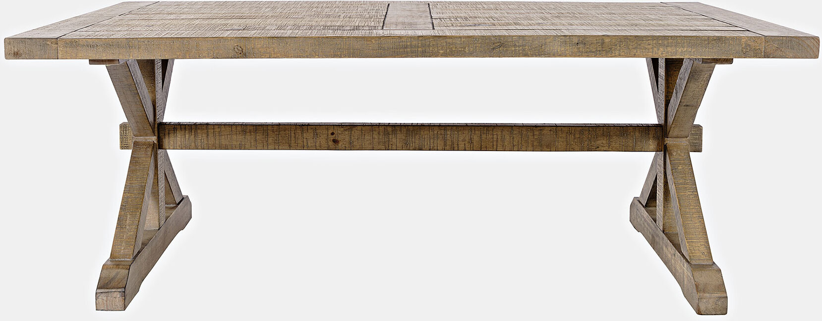 Carlyle Crossing Modern Rustic Distressed Pine Coffee Table | 1stopbedrooms