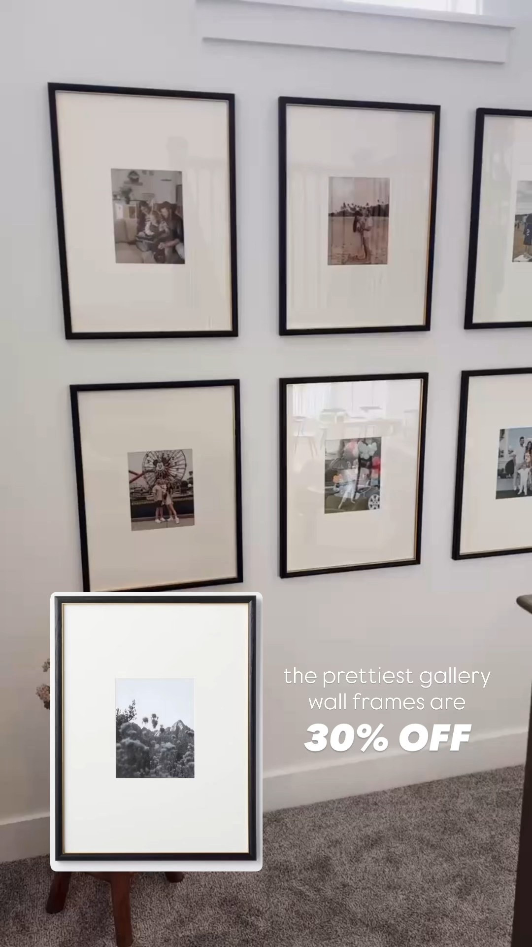 My gallery wall frames are ON SALE! This has been a favorite addition to our home and they're so pretty! 🥹 30% off today! 

#LTKSaleAlert #LTKHome #LTKCyberWeek