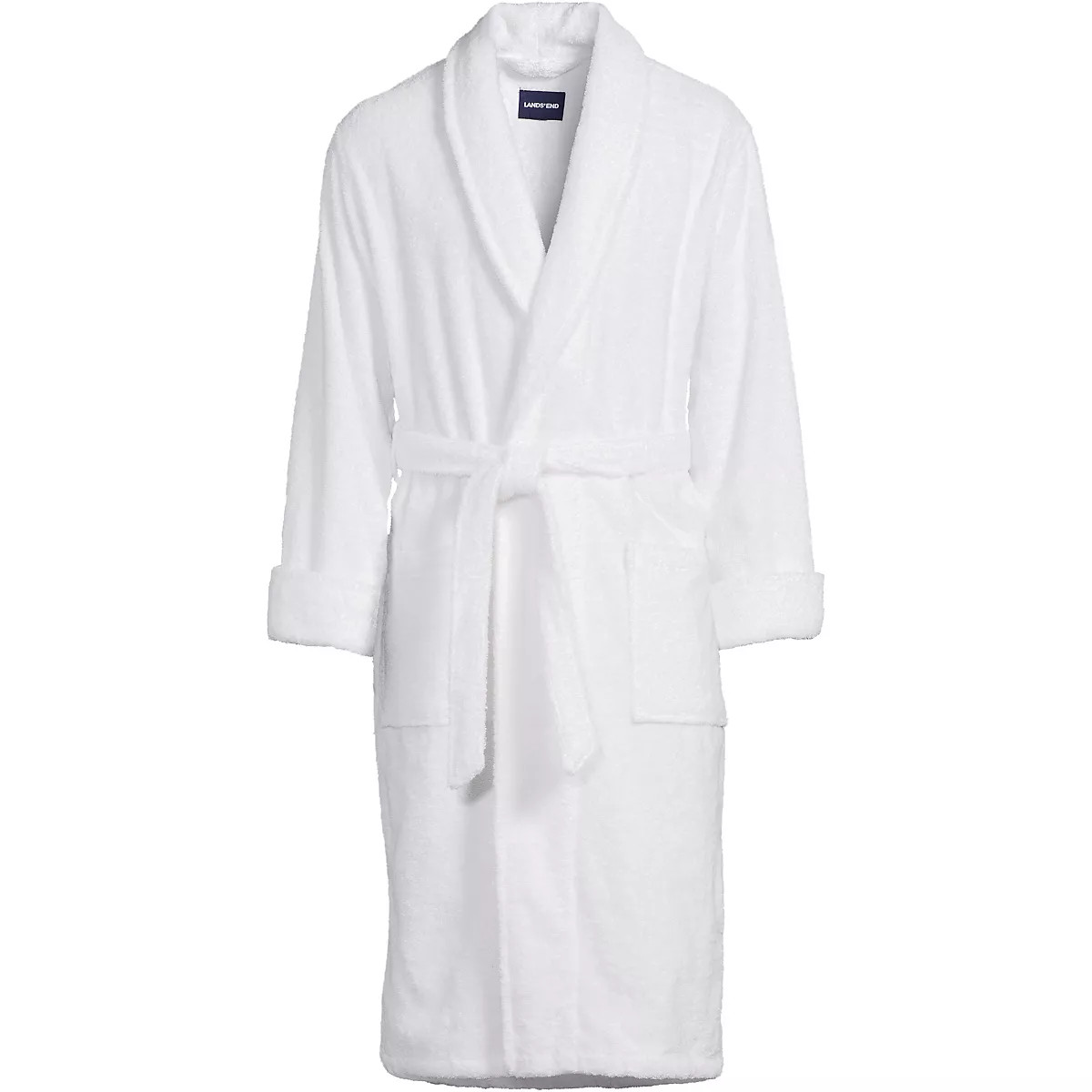Men's Calf Length Turkish Terry Robe | Lands' End (US)