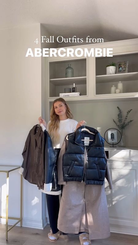 Fall & Winter outfits from Abercrombie currently 30% off + use code CYBERAF for an additional 15% off! 
- wearing a small in everything except the cropped pull over & vest (M)
- jeans in 26L

#LTKSeasonal #LTKCyberweek #LTKsalealert
