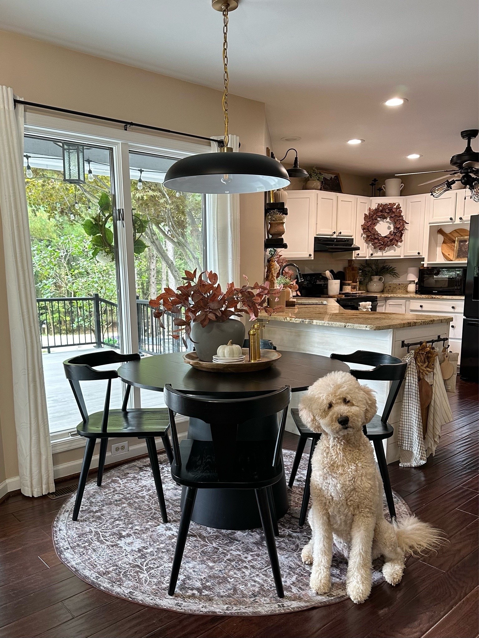 Breakfast Nook Finds

A cozy breakfast nook that feels warm, collected, and ready for fall. The layered rug, black dining set, oversized pendant, and simple seasonal centerpiece make this space feel so inviting without overdoing it.

Follow @farmtotablecreations on Instagram for more home finds and styling inspiration.

#breakfastnook #diningroomdecor #falldecor #cozyhome #homeinspiration #kitchendecor #amazonhome #neutralhome #fallhome #interiordesign

#LTKHome #LTKSaleAlert #LTKSeasonal