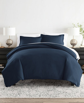 ienjoy Home Double Brushed Solid Duvet Cover Set - Macy's | Macy's