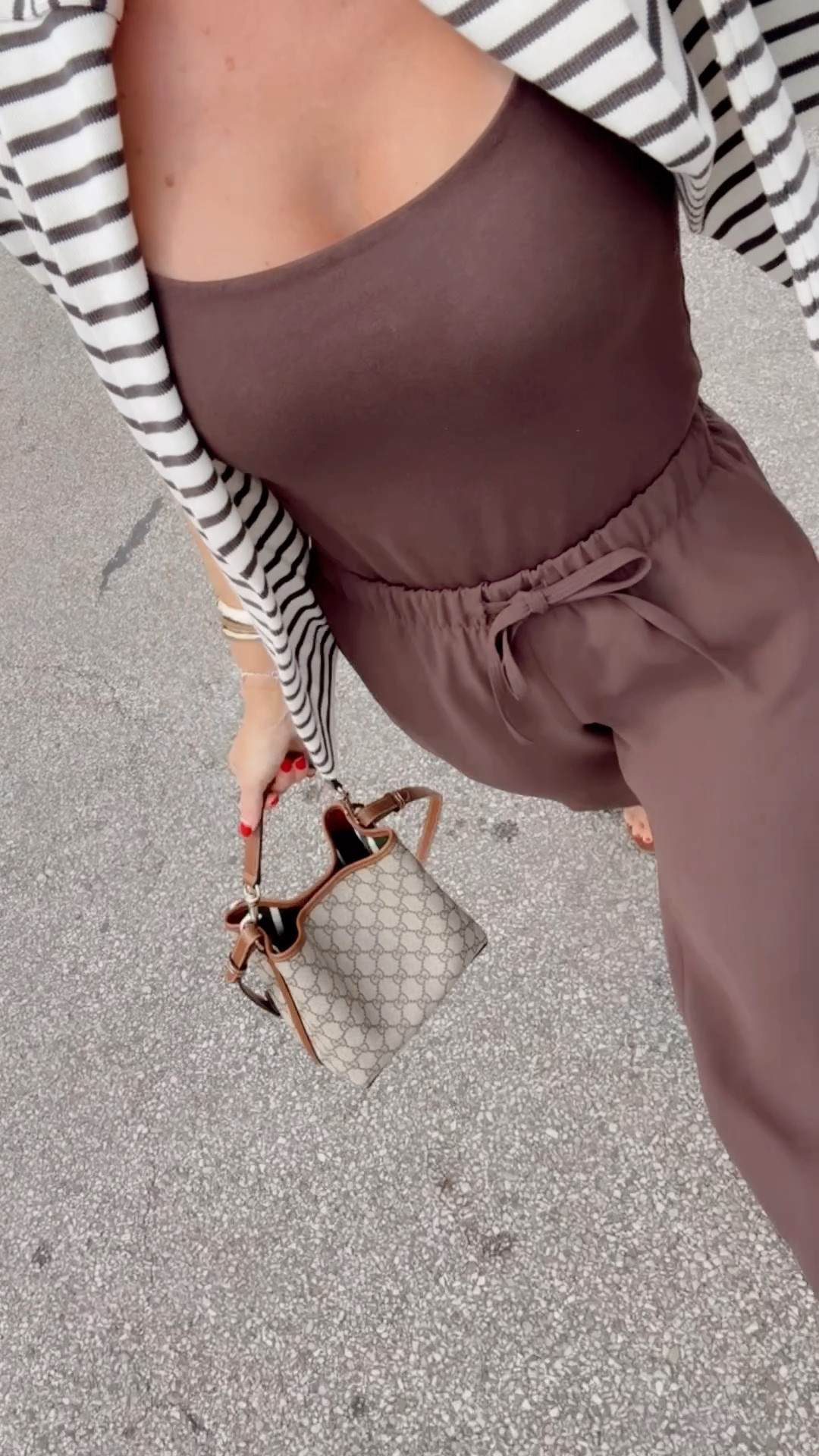 Small striped sweater / Small bra free tank / XS regular pants

#LTKootd #LTKOver40 #LTKPetite