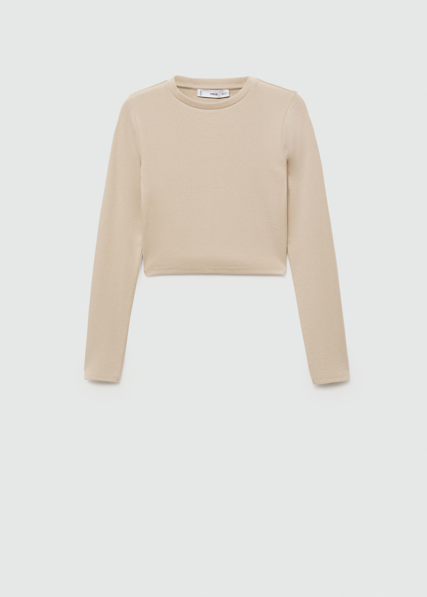 Cropped modal t-shirt - Women | MANGO USA | Mango (US/MX/AU)