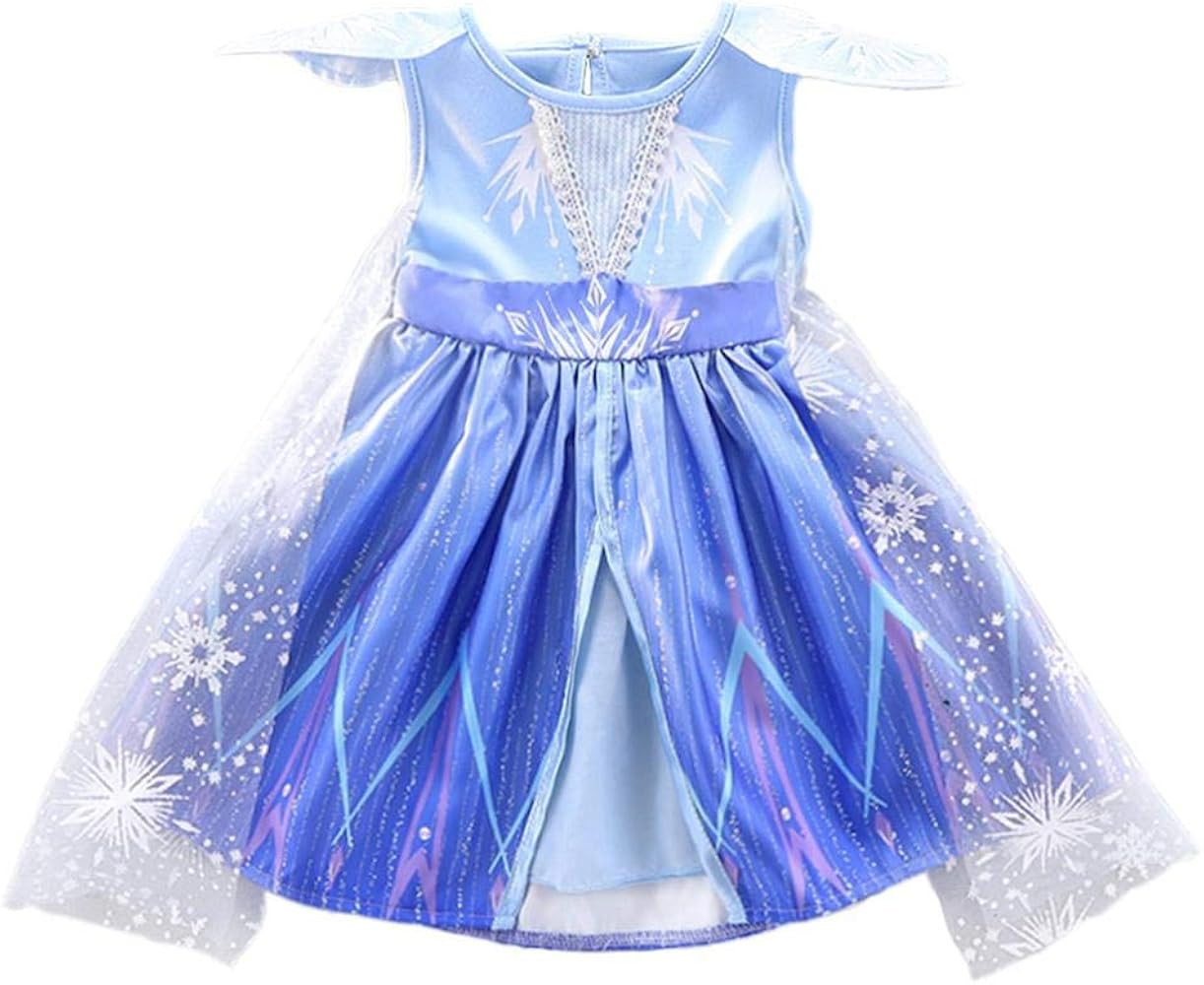 Dressy Daisy Girls' Princess Costumes Snow Queen Dress Up Halloween Birthday Fancy Party Dresses | Amazon (US)