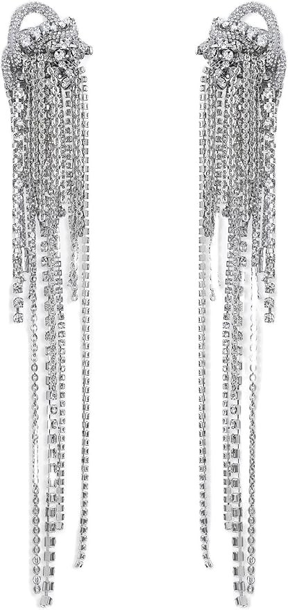 Amazon.com: AREA, Long Messy Chain Earrings : Clothing, Shoes & Jewelry | Amazon (US)