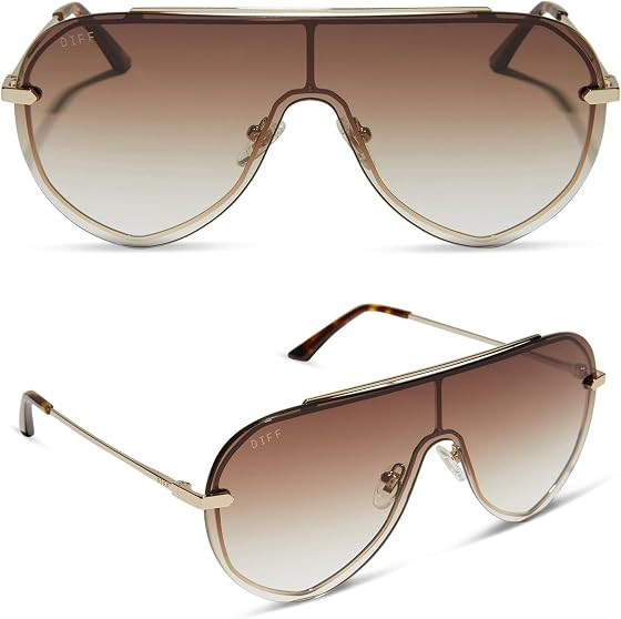 DIFF Imani Designer Shield Sunglasses for Women UV400 Protection | Amazon (US)