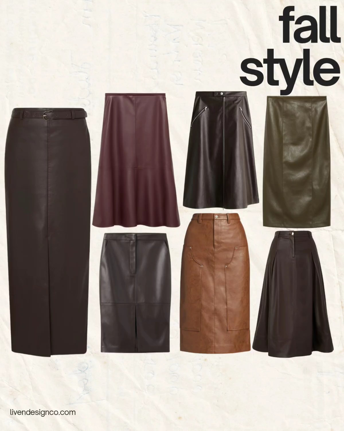 Style inspiration. Faux leather skirt. Midi skirt. Coated skirt. Burgundy skirt. Pleated leather skirt. Camel skirt. Pencil leather skirt. Brown leather skirt. 

#LTKSeasonal #LTKSaleAlert #LTKFindsUnder100