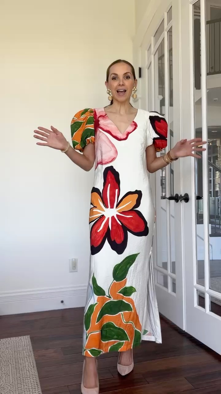 This splurge-worthy @anthropologie dress is everything! Bold, statement sleeves make it the perfect choice for a wedding guest or graduation dress—such a showstopper! 

 #LTKStyleTip #LTKWedding