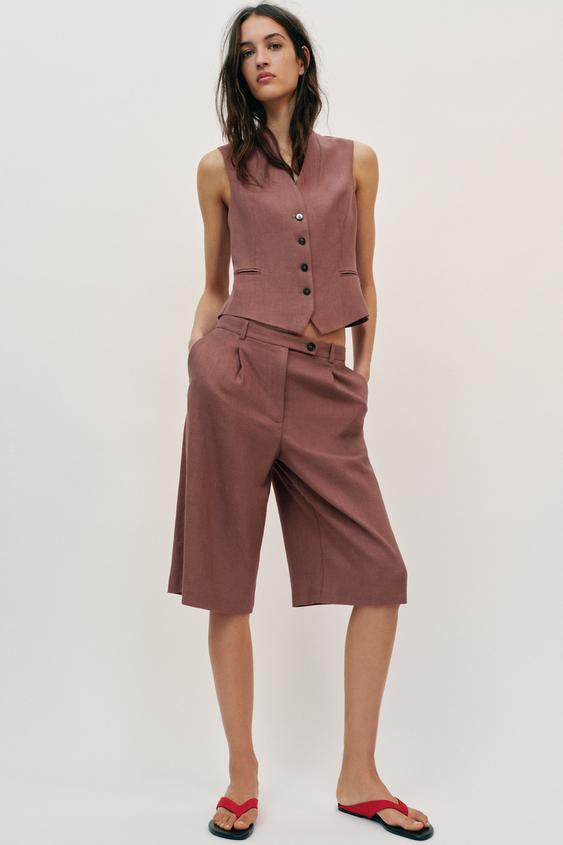 LINEN VEST SET | Zara US