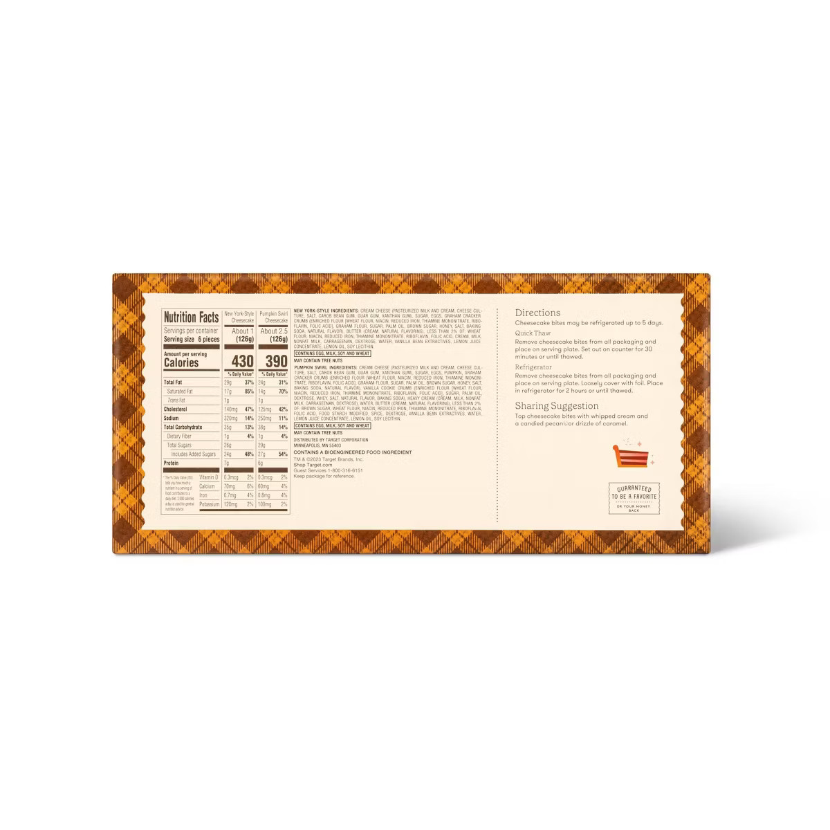 Frozen Pumpkin Cheesecake Bites - 18oz/24ct - Favorite Day™ | Target