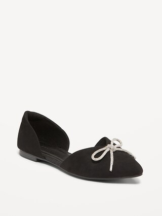 Faux-Suede D'Orsay Flats for Women | Old Navy (US)