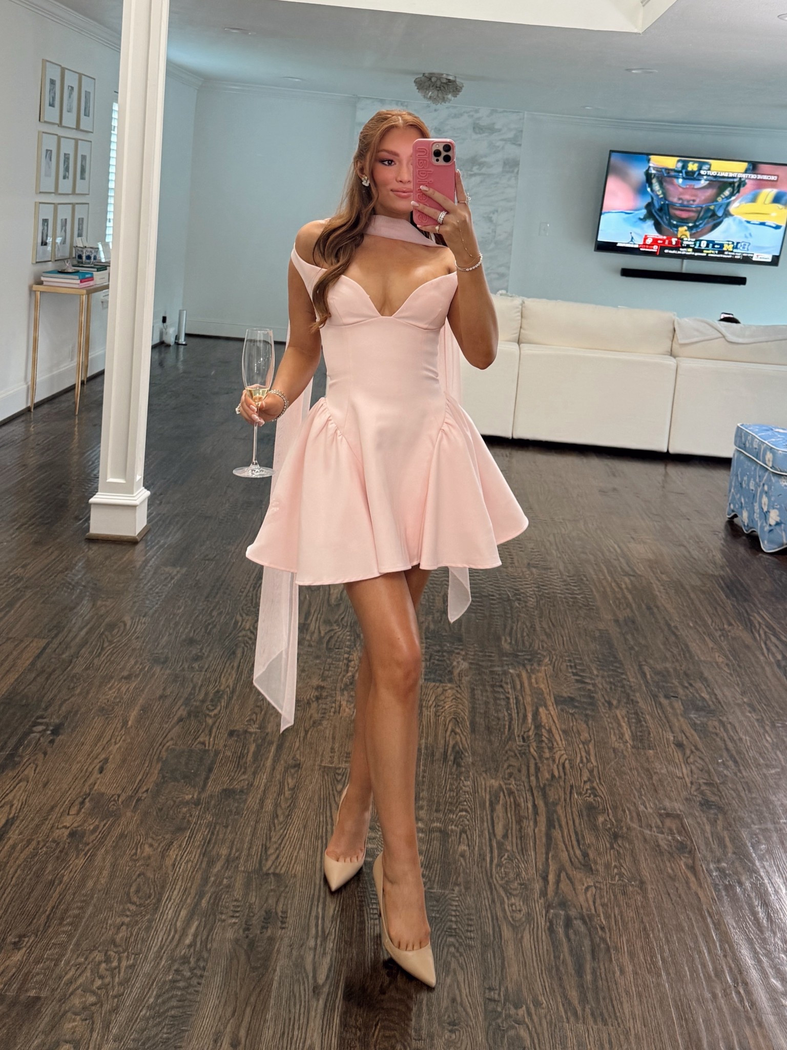 Dress linked in pink & other colors. Would be stunning in the white on a bride for bridal shower 🤍

#LTKStyleTip #LTKFindsUnder100 #LTKWedding