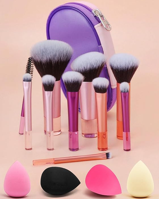 Mini Travel Makeup Brushes Set, 14 Pieces, Full Complete Function Cosmetic Short Makeup Brushes P... | Amazon (CA)