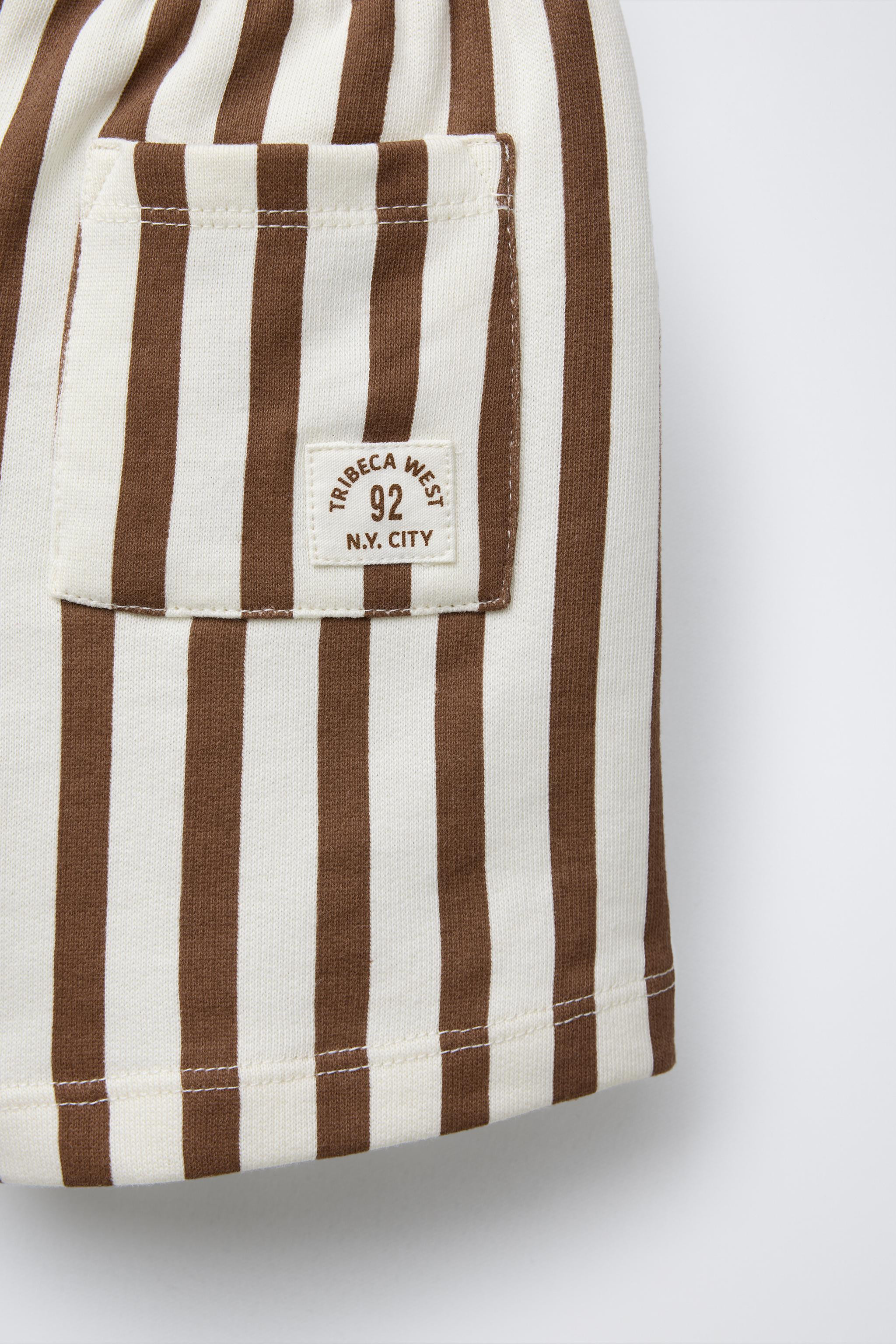 Plush shorts with elastic waistband and adjustable front drawstring. Front pockets and back patch... | Zara US